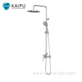 Rain Shower System Exposed Pipe Mixer Faucet Set